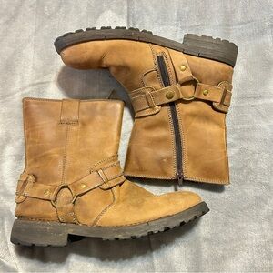 Franco Fortini Chopper Brown Leather Boots size 9